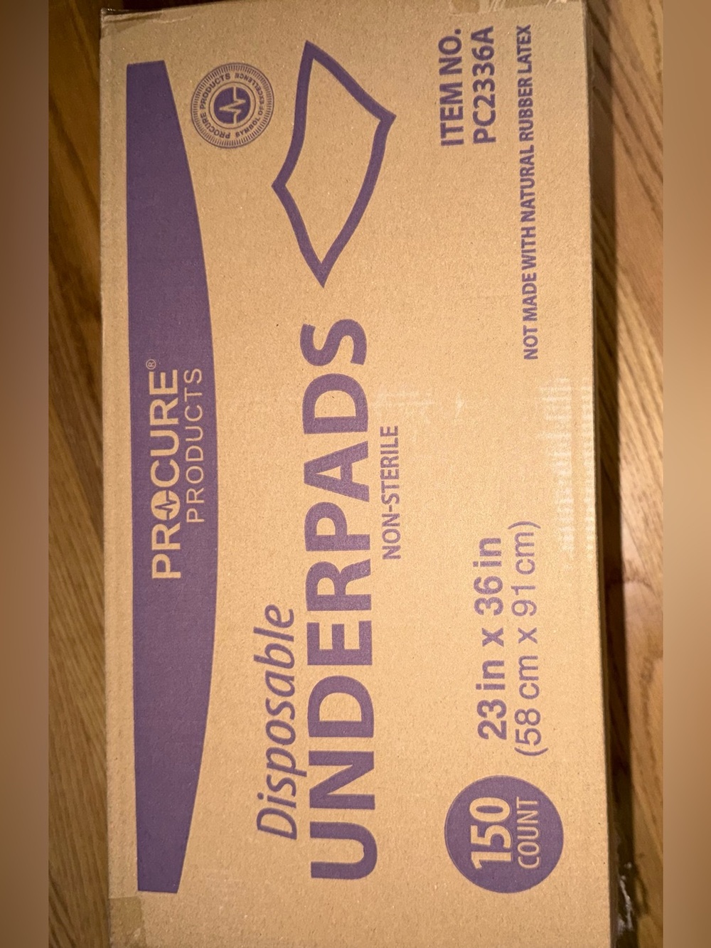 Procure Products Disposable Underpads - Brown